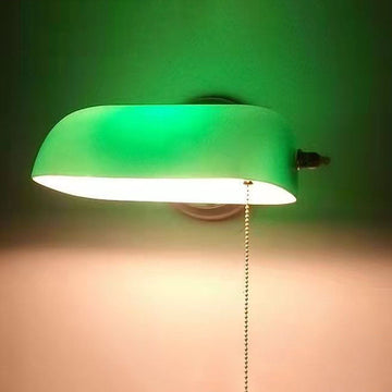 Traditional Vintage Glass Iron Round Zipper  1-Light Wall Sconce Lamp for Living Room