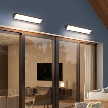 Modern Minimalist Aluminum Acrylic Waterproof Long Outdoor Indoor LED Wall Sconce Lamp