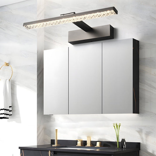 160° Adjustable LED Bathroom Vanity Light with Crystal-Inspired Acrylic