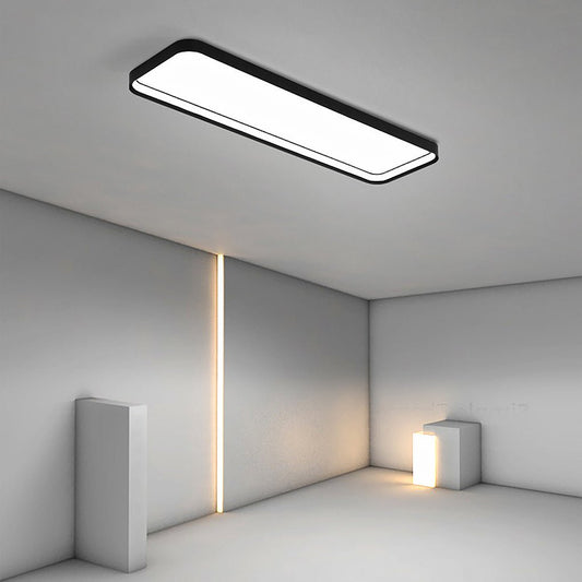 18'' Rectangular LED Modern Flush Mount Lighting with Remote Control