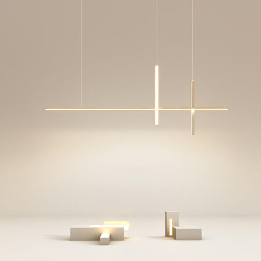 Modern Minimalist Long Line LED Chandelier