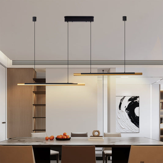 2 Light Linear Pendant Minimalist Dual-Head Ceiling Lights