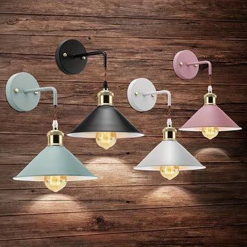 Modern Metal Wall Sconce | Industrial Oil-Rubbed Wall Light Fixture
