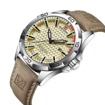 Quartz Leather Strap Watch