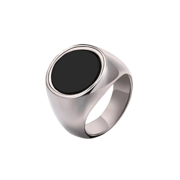 Silver Round Statement Ring