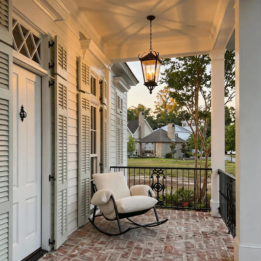 2 PCS Outdoor Ceiling Pendant Light European Vintage Hanging Lantern
