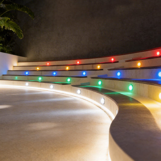 10pcs Outdoor Step Light Fixtures Modern LED Metal Lighting