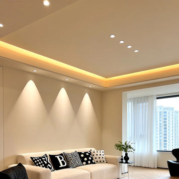 2 PCS Anti Glare Downlights Aluminum Waterproof Recessed LED Light