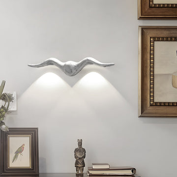 2 PCS Two Light Outdoor Wall Sconce Creative Seagull-Shaped Decorative